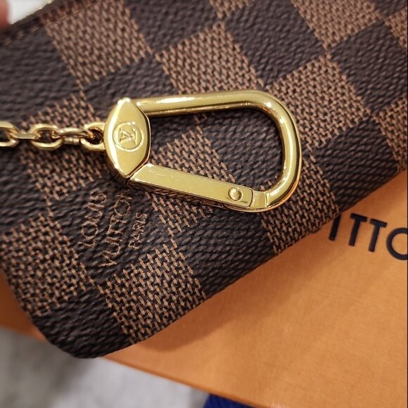 New! 100% Authentic!! Louis Vuitton Damier Ebene Key Pouch - Picture 4 of 12